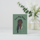 Modern Boss Woman Sieraden Display Visitekaartje (Staand voorkant)