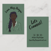 Modern Boss Woman Sieraden Display Visitekaartje (Voorkant / Achterkant)