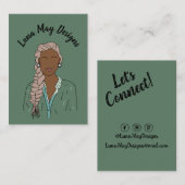 Modern Boss Woman Sieraden Display Visitekaartje (Voorkant / Achterkant)