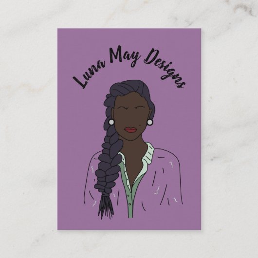 Modern Boss Woman Sieraden Display Visitekaartje (Voorkant)