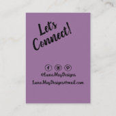 Modern Boss Woman Sieraden Display Visitekaartje (Achterkant)