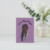 Modern Boss Woman Sieraden Display Visitekaartje (Staand voorkant)