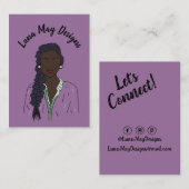 Modern Boss Woman Sieraden Display Visitekaartje (Voorkant / Achterkant)