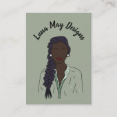 Modern Boss Woman Sieraden Display Visitekaartje (Voorkant)