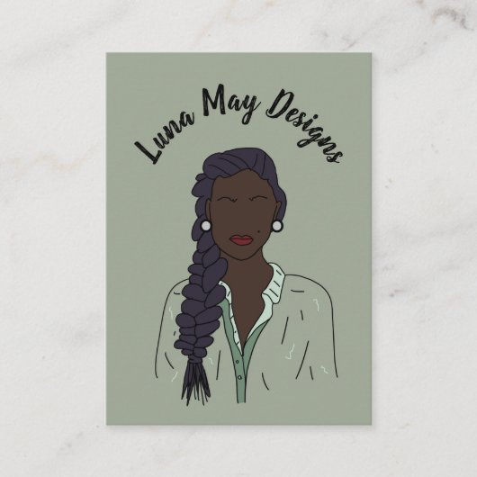 Modern Boss Woman Sieraden Display Visitekaartje (Voorkant)