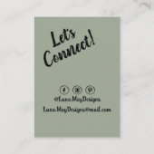 Modern Boss Woman Sieraden Display Visitekaartje (Achterkant)