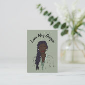 Modern Boss Woman Sieraden Display Visitekaartje (Staand voorkant)