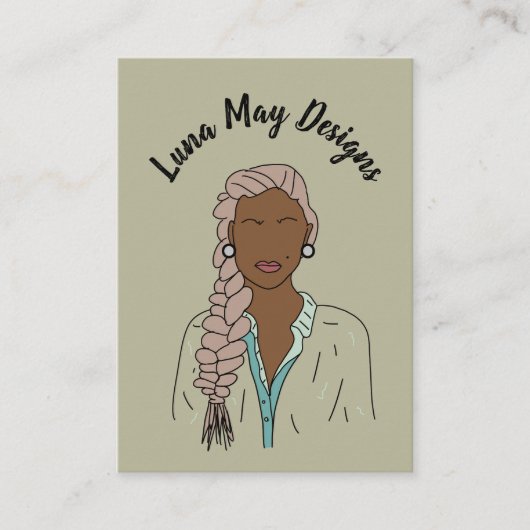 Modern Boss Woman Sieraden Display Visitekaartje (Voorkant)