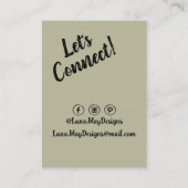 Modern Boss Woman Sieraden Display Visitekaartje (Achterkant)