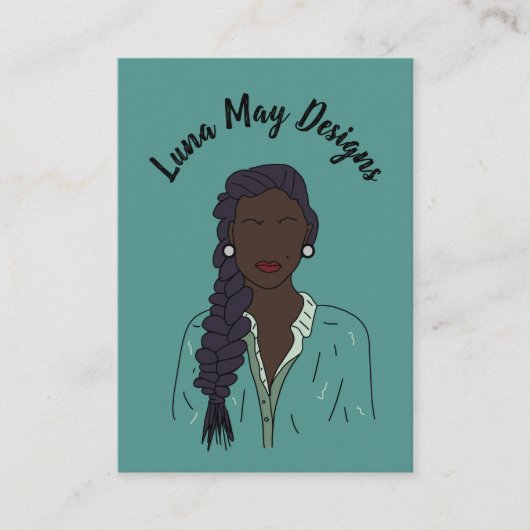 Modern Boss Woman Sieraden Display Visitekaartje (Voorkant)