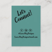 Modern Boss Woman Sieraden Display Visitekaartje (Achterkant)