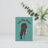 Modern Boss Woman Sieraden Display Visitekaartje (Staand voorkant)