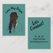 Modern Boss Woman Sieraden Display Visitekaartje (Voorkant / Achterkant)