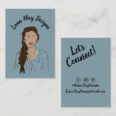 Modern Boss Woman Sieraden Display Visitekaartje (Voorkant / Achterkant)