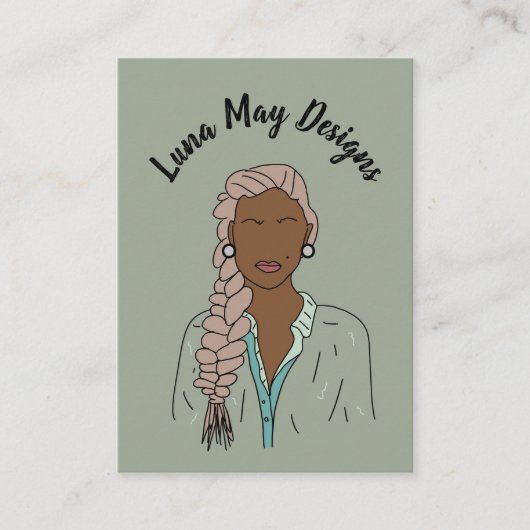 Modern Boss Woman Sieraden Display Visitekaartje (Voorkant)