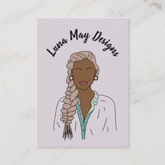 Modern Boss Woman Sieraden Display Visitekaartje (Voorkant)