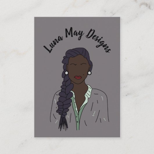 Modern Boss Woman Sieraden Display Visitekaartje (Voorkant)