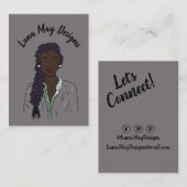 Modern Boss Woman Sieraden Display Visitekaartje (Voorkant / Achterkant)