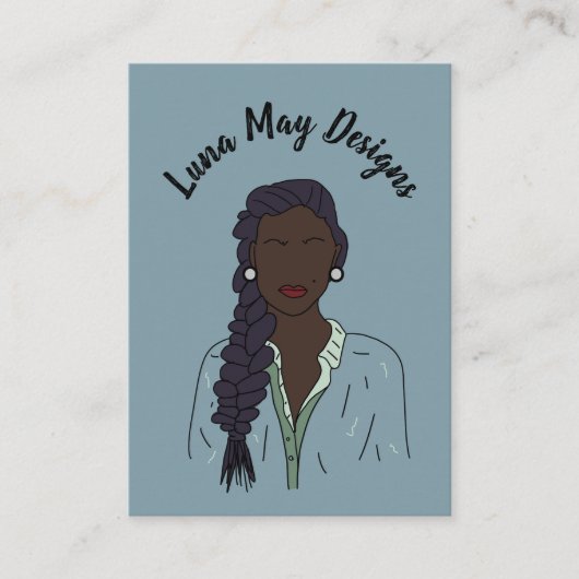 Modern Boss Woman Sieraden Display Visitekaartje (Voorkant)