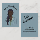 Modern Boss Woman Sieraden Display Visitekaartje (Voorkant / Achterkant)