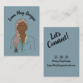 Modern Boss Woman Sieraden Display Visitekaartje (Voorkant / Achterkant)