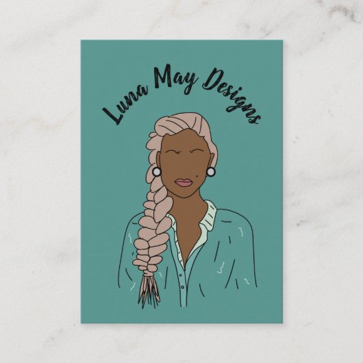 Modern Boss Woman Sieraden Display Visitekaartje (Voorkant)