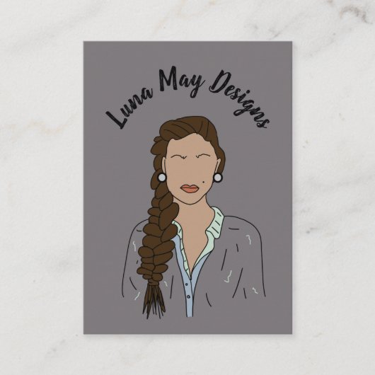 Modern Boss Woman Sieraden Display Visitekaartje (Voorkant)