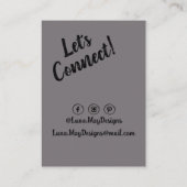 Modern Boss Woman Sieraden Display Visitekaartje (Achterkant)