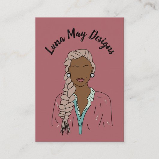 Modern Boss Woman Sieraden Display Visitekaartje (Voorkant)