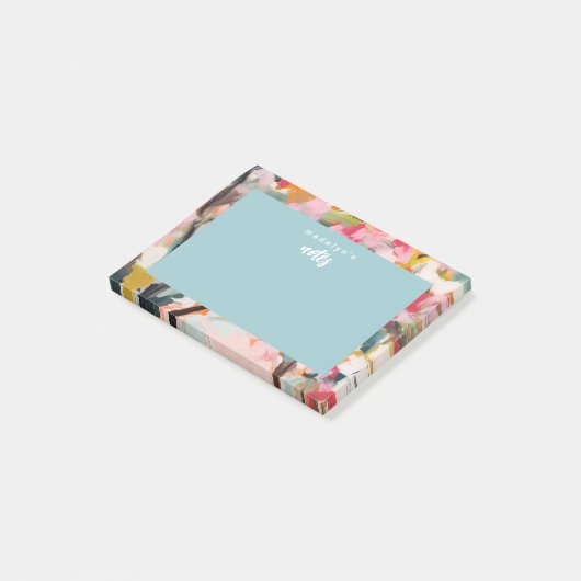 Modern Botanical Abstract Art Post-it® Notes (Schuin)