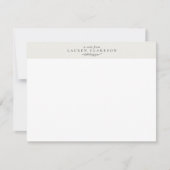 Modern Botanical Branch Logo Note Card Kaart (Voorkant)