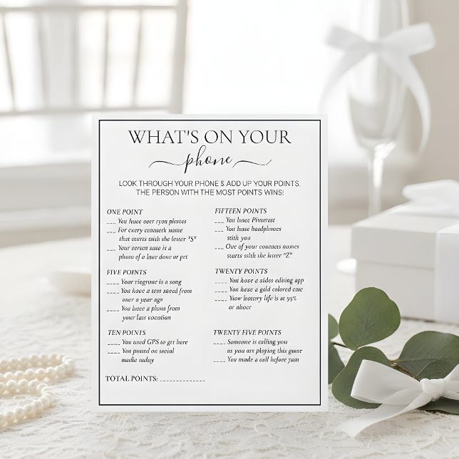 Modern Botanical Bridal Shower Bingo Game (Creator heeft geüpload)