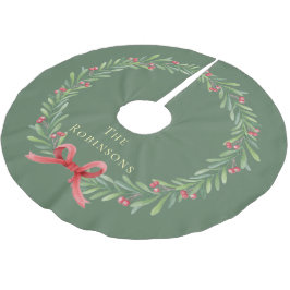 Modern Botanical Christmas Wreath  Kerstboom Rok