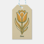 Modern Botanical Easter Blessings Cadeaulabel (Voorkant)