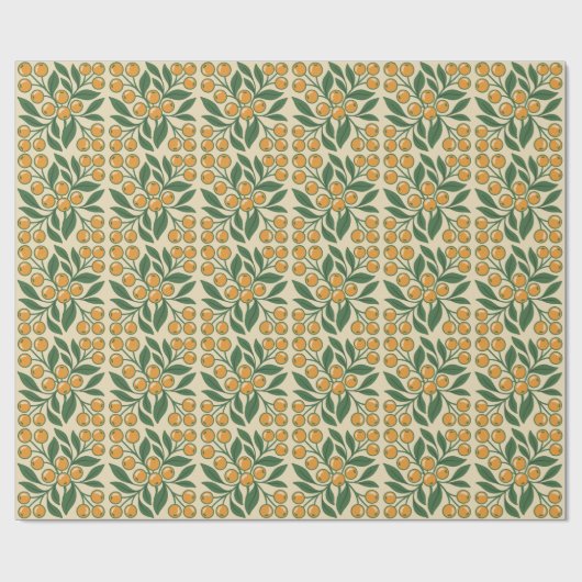 Modern Botanical Easter Blessings Cadeaupapier (Vlak)