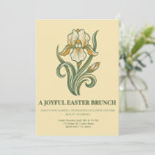 Modern Botanical Easter Blessings Kaart (Staand voorkant)