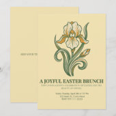 Modern Botanical Easter Blessings Kaart (Voorkant / Achterkant)