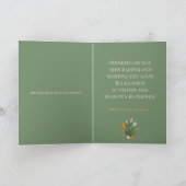 Modern Botanical Easter Blessings Kaart (Binnen)