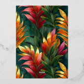 Modern Botanical Floral Charity Event Gala Party Folie Uitnodiging (Achterkant)