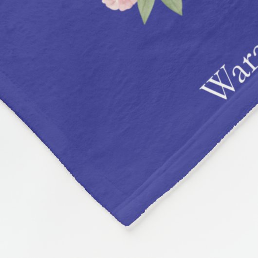 Modern Botanical Floral Fleece Deken (Hoek)