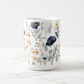 Modern botanical flower mug koffiemok (Center)
