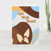 Modern Botanical Get Well Soon Card – Professional Kaart (Voorkant)