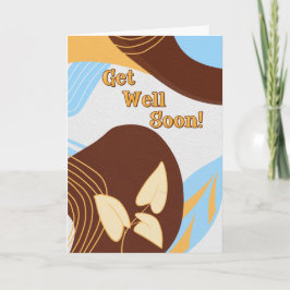 Modern Botanical Get Well Soon Card – Professional Kaart