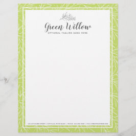 Modern Botanical Leaf Branches Greenery minimalist Briefhoofd