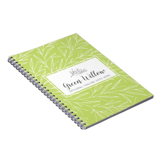 Modern Botanical Leaf Branches Greenery minimalist Notitieboek (Rechterzijde)