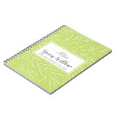 Modern Botanical Leaf Branches Greenery minimalist Notitieboek (Linkerzijde)