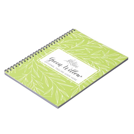 Modern Botanical Leaf Branches Greenery minimalist Notitieboek (Linkerzijde)