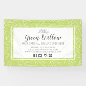 Modern Botanical Leaf Branches Greenery minimalist Spandoek (Horizontaal)