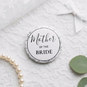 Modern Botanical Mother of the Bride Ronde Button 5,7 Cm