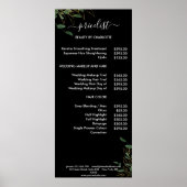 Modern Botanik Pricelist Poster (Voorkant)
